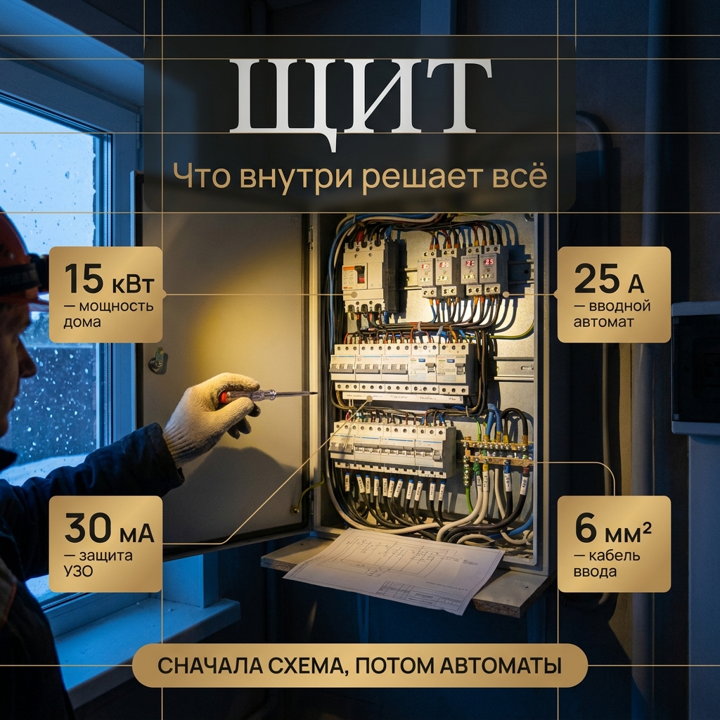 Электрощит для частного дома: что внутри решает всё