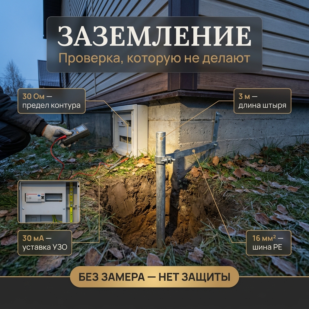 Заземление частного дома: проверка, которую не делают