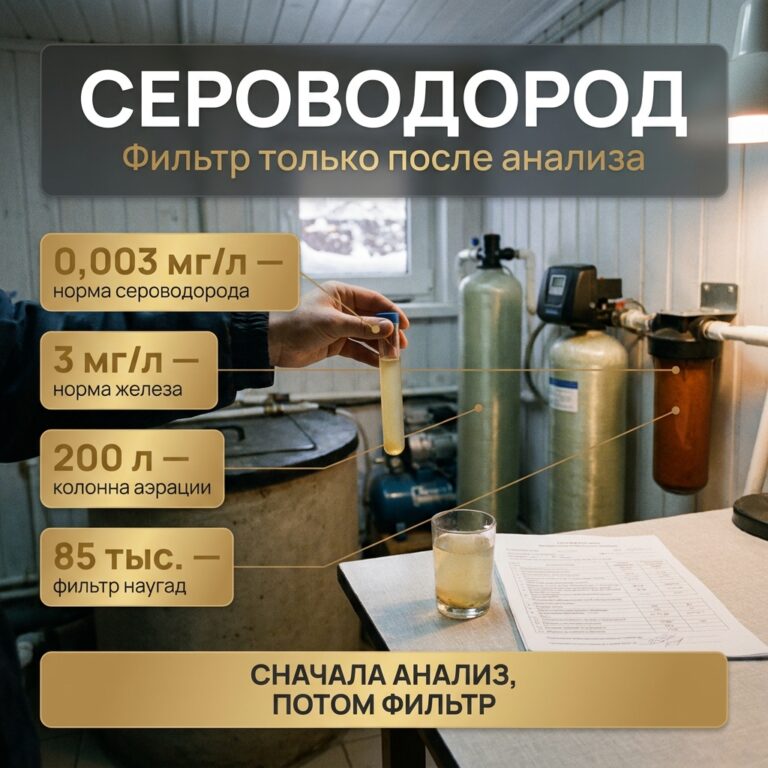 Вода из скважины пахнет тухлым: какой фильтр нужен